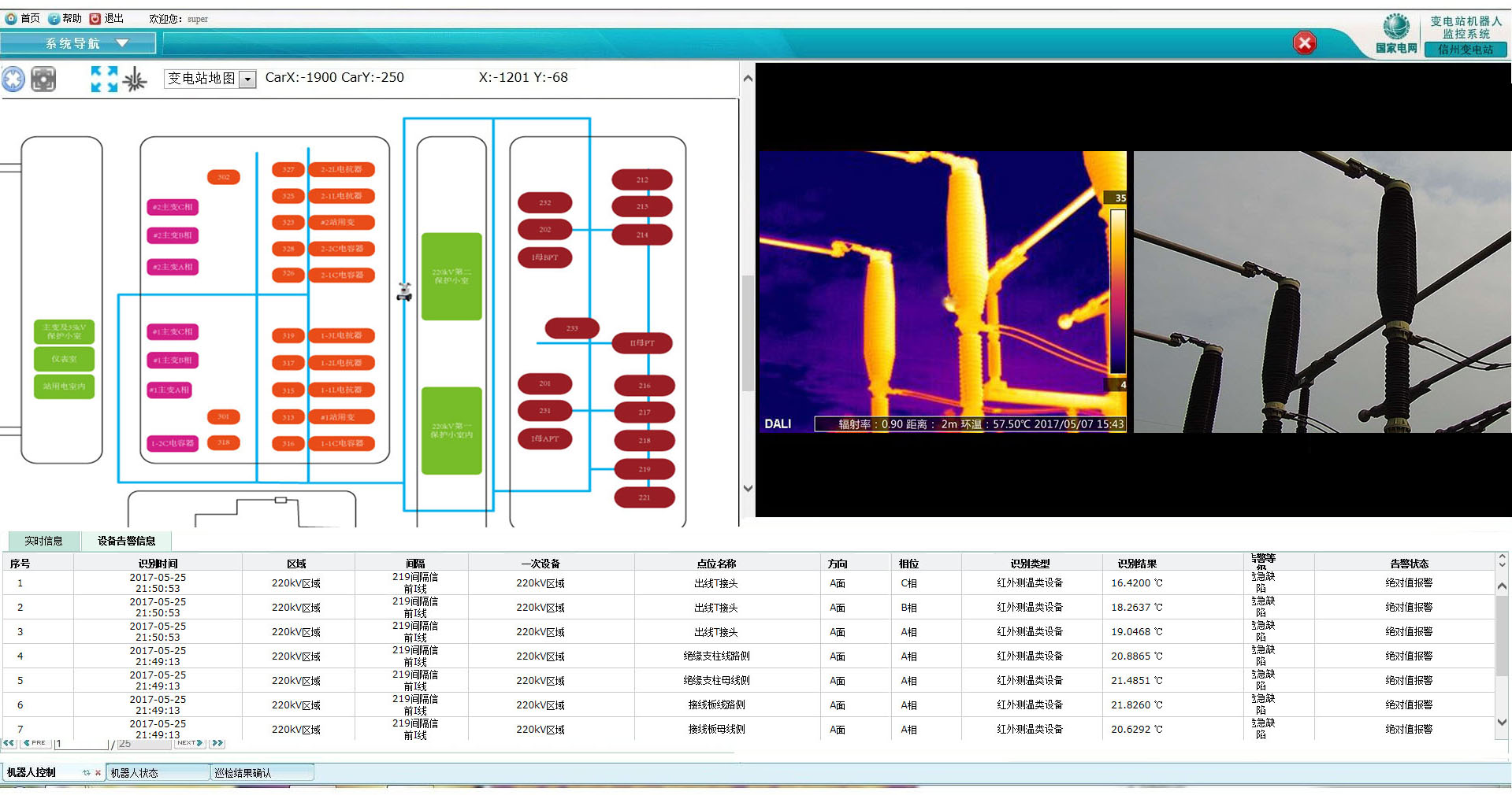 變電站電力巡檢機器人系統(tǒng)軟件功能簡介